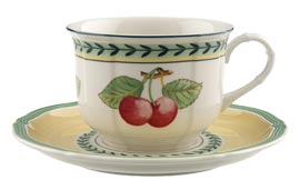 French Garden Coffee Cup & Saucer